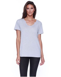 StarTee ST1823 Ladies' CottonModal Open V-Neck T-Shirt