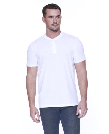 StarTee ST2460 Men's CVC Henley T-Shirt