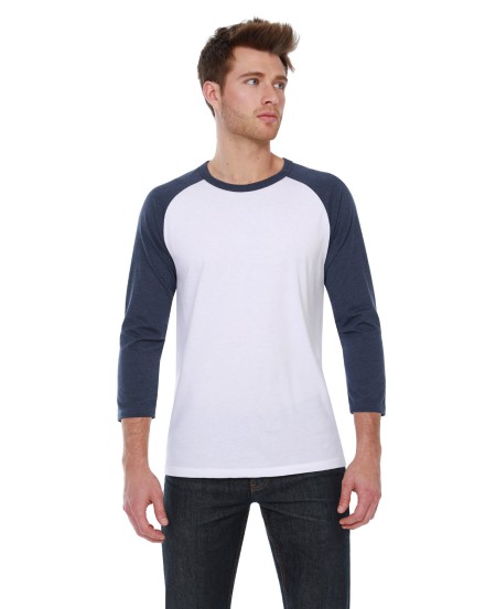 StarTee ST2475 Men's CVC Three-Quarter Sleeve Raglan