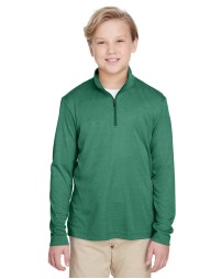 Team 365 TT31HY Youth Zone Sonic Heather Performance Quarter-Zip