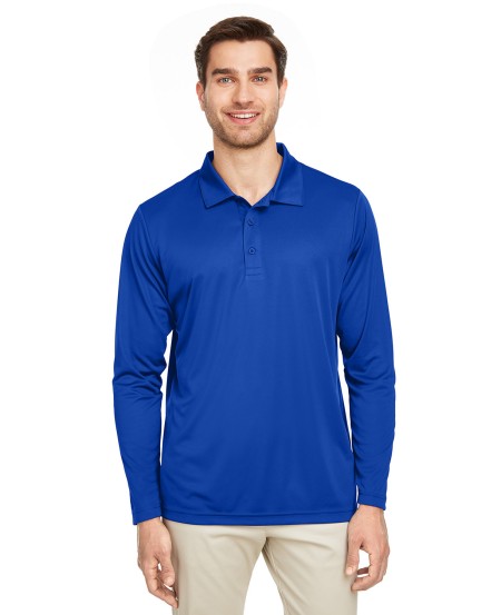 Team 365 TT51L Men's Zone Performance Long Sleeve Polo