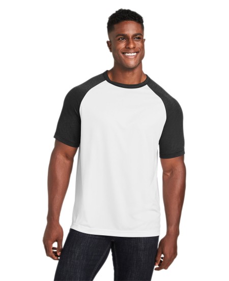 Team 365 TT62 Unisex Zone Colorblock Raglan T-Shirt