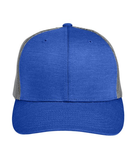 Team 365 TT802 by Yupoong Adult Zone Sonic Heather Trucker Cap