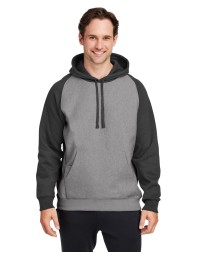 Team 365 TT96CB   Unisex Zone HydroSport Heavyweight Colorblock Hooded Sweatshirt