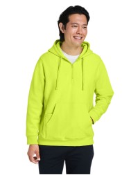 Team 365 TT97 Unisex Zone HydroSport  Heavyweight Quarter-Zip Hooded Sweatshirt