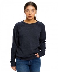 US Blanks US238   Ladies' Raglan Pullover Long Sleeve Crewneck Sweatshirt