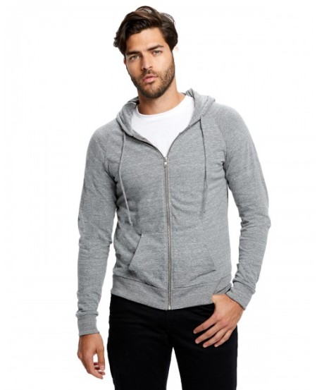 US Blanks US655   Unisex Long-Sleeve Zip Hoodie