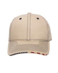 Outdoor Cap USA800 USA Accent Solid Back Cap