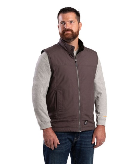 Berne V817   Men's Heartland Fleece-Lined Ripstop Vest