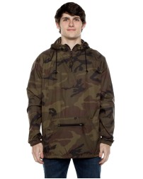 Beimar WB107BG Unisex Nylon Packable Pullover Anorak Jacket