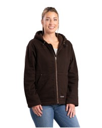 Berne WHJ48 Ladies' Sherpa-Lined Twill Hooded Jacket