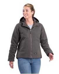 Berne WHJ65 Ladies' Heathered Duck Hooded Jacket