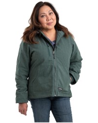 Berne WHJ65   Ladies' Heathered Duck Hooded Jacket