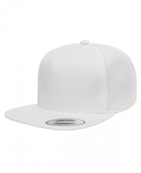 Yupoong Y6007   Adult 5-Panel Cotton Twill Snapback Cap