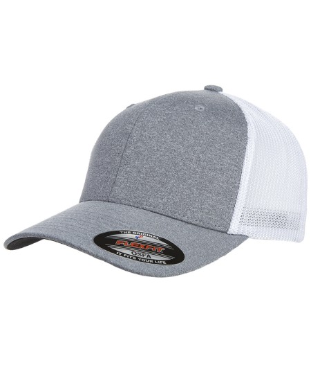 Flexfit Y6311 Adult Poly Mélange Stretch Mesh Cap